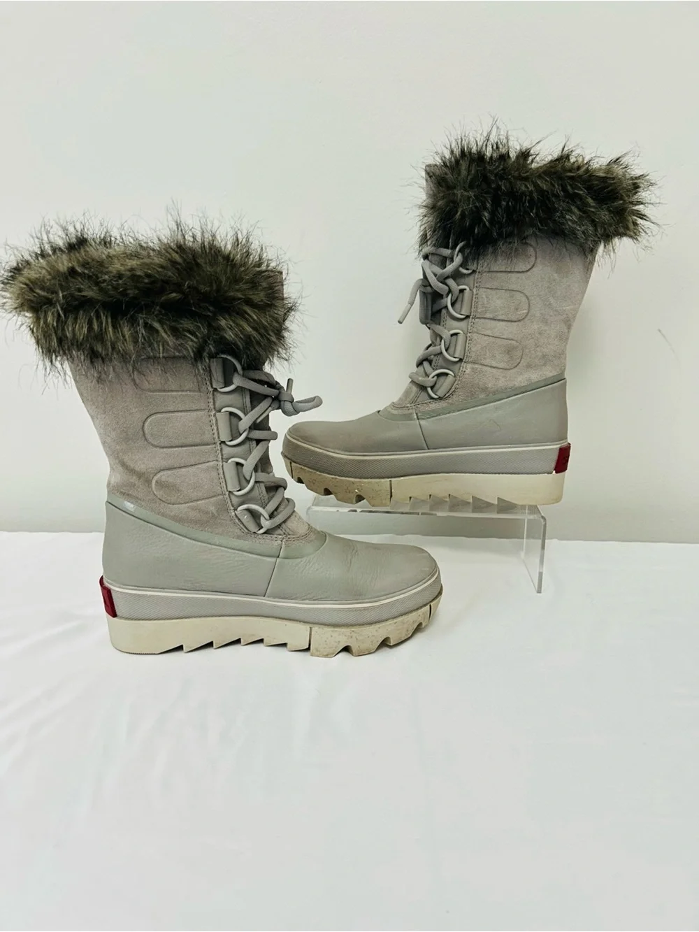 Sorel Joan Of Arctic Next Dove Gray Boots 7.5
